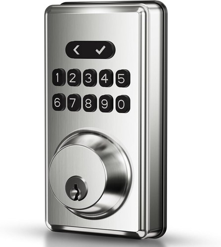 Keyless entry door lock with - door,