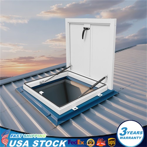 White roof hatch aluminum - roof,